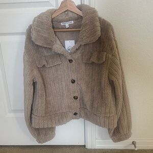 Sandy Stagg Women's Brown Teddy Jacket